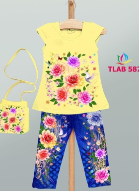 TTG001-86021 SET JEANS MIX T_SHIRT FOR GIRL 