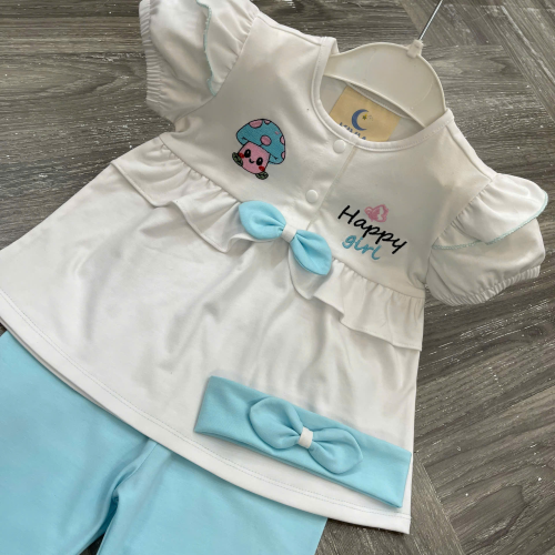 KIVIA-2026 BỘ HAPPY GIRL (Áo + Quần Legging + Băng Đô)