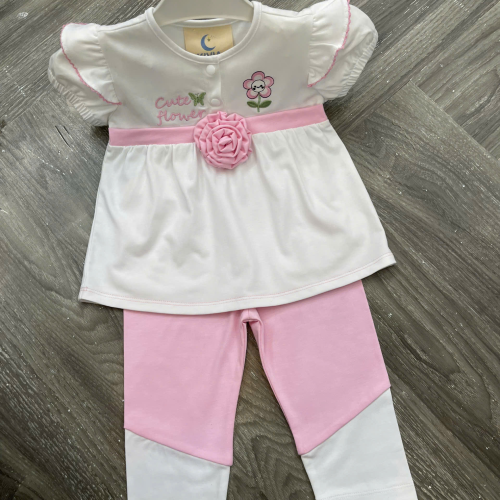KIVIA-2025 BỘ ÁO HOA HỒNG & QUẦN LEGGING