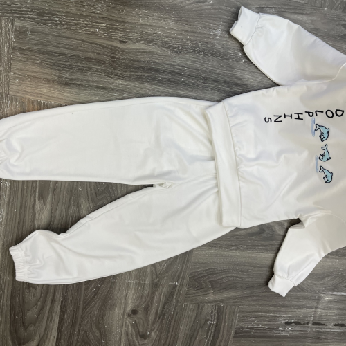KIVIA-3027 DOLPHINS SWEATSUIT SET (Sweatshirt + Jogger Pants)