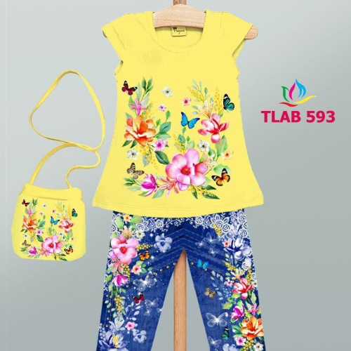 TTG001-86021 BỘ QUẦN ÁO BÉ GÁI 
