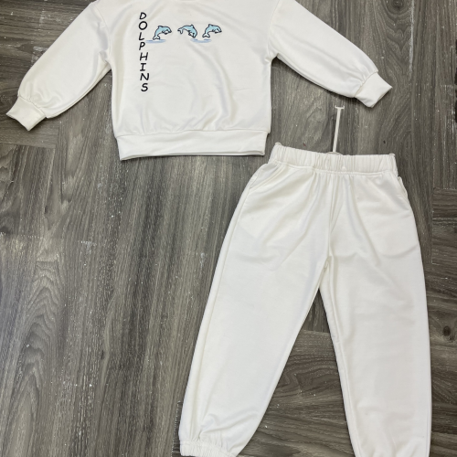 KIVIA-3027 DOLPHINS SWEATSUIT SET (Sweatshirt + Jogger Pants)