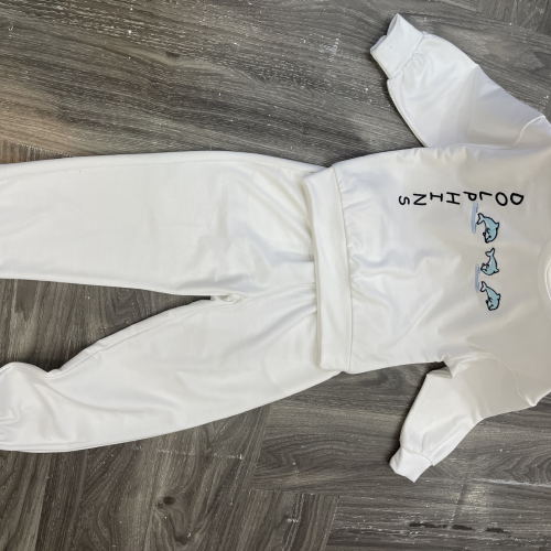 KIVIA-3027 DOLPHINS SWEATSUIT SET (Sweatshirt + Jogger Pants)