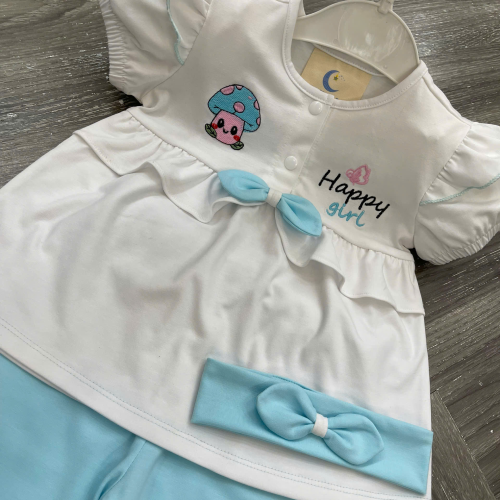 KIVIA-2026 BỘ HAPPY GIRL (Áo + Quần Legging + Băng Đô)
