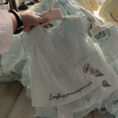 KIVIA-2034 BLOOMING FLOWER BABY SET (Top + Bloomers)