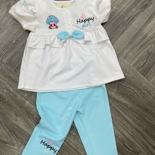 KIVIA-2026 BỘ HAPPY GIRL (Áo + Quần Legging + Băng Đô)