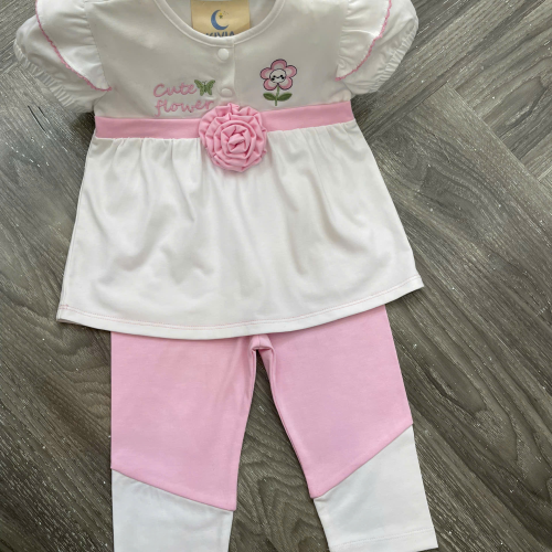 KIVIA-2025 BỘ ÁO HOA HỒNG & QUẦN LEGGING